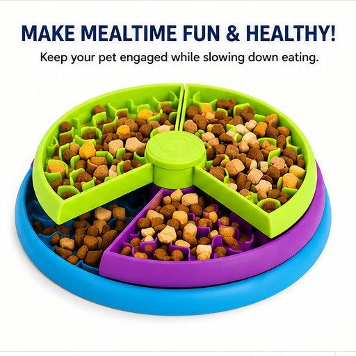 3-in-1 Anti-Choke Slow Feeder Bowl & Lick Mat for Dogs & Cats - Image 3