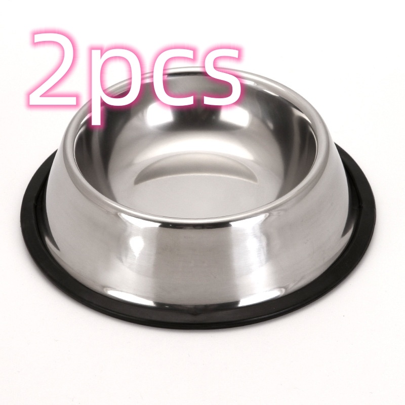 Classic Stainless Steel Pet Bowl – Durable Food & Water Bowl for Dogs & Cats - Image 2