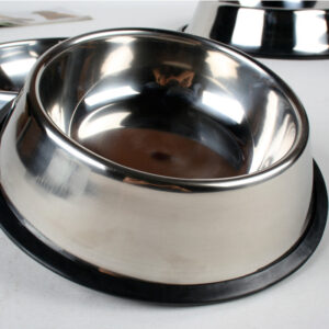 Classic Stainless Steel Pet Bowl – Durable Food & Water Bowl for Dogs & Cats