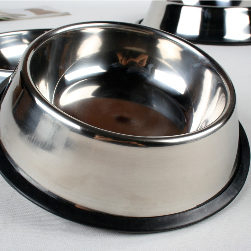Classic Stainless Steel Pet Bowl – Durable Food & Water Bowl for Dogs & Cats