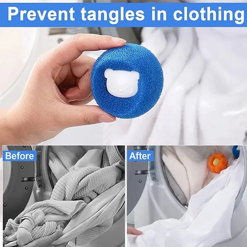 Reusable Pet Hair Remover Balls for Washing Machine | 3-5 Pcs Lint & Fur Catcher - Image 2